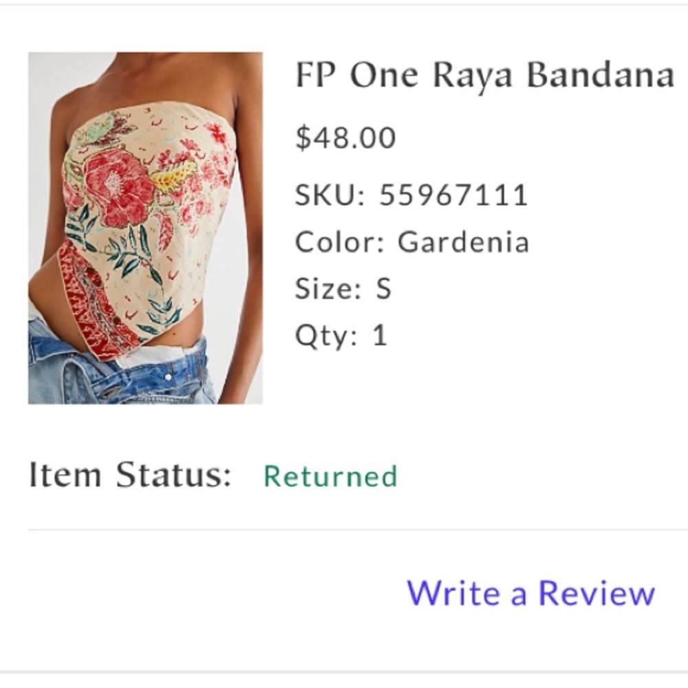 Free people raya bandana top